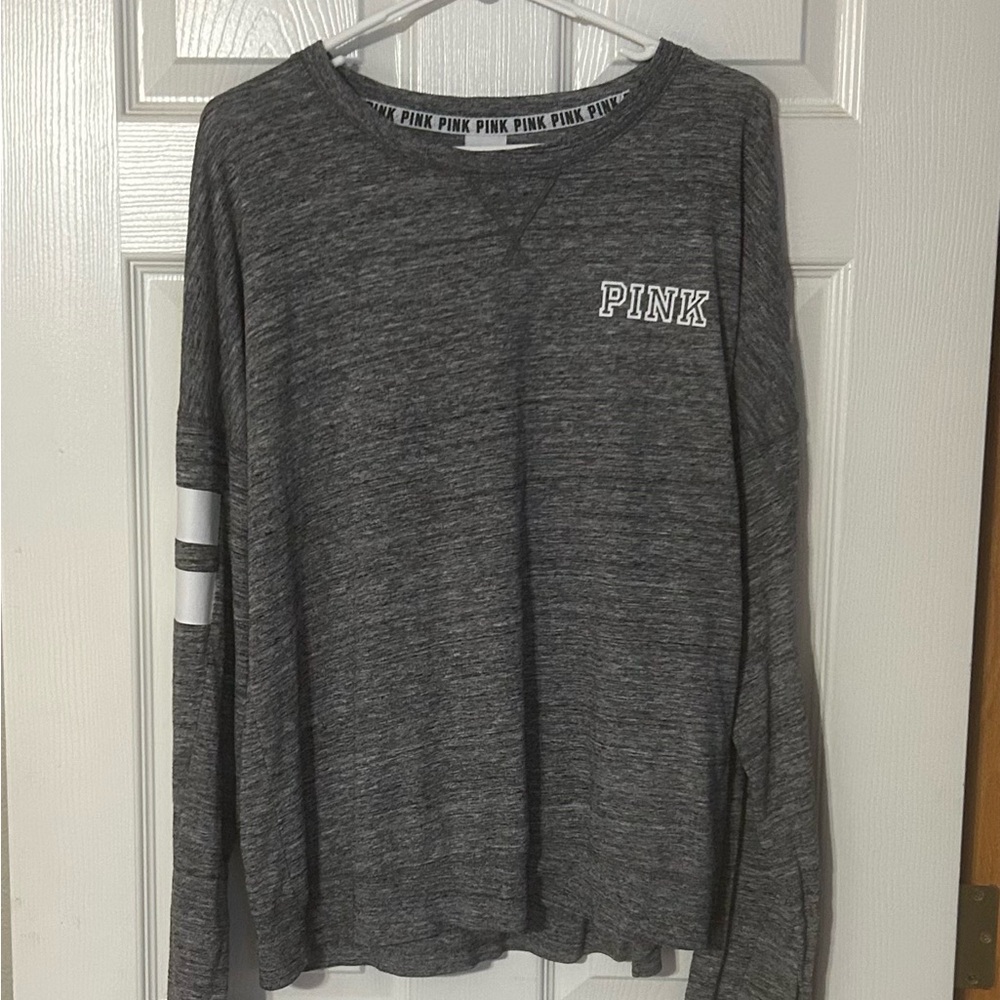Victoria's Secret PINK‎ Heathered Gray Top - Picture 1 of 4